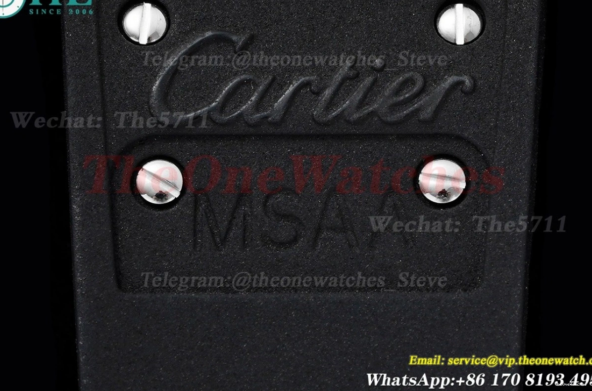 Cartier Mens MY9019 XL Rmn Black GF 40MM PVD RU Santos De 0126